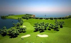 Будущая экзотика Мальдив - плавающее поле для гольфа
